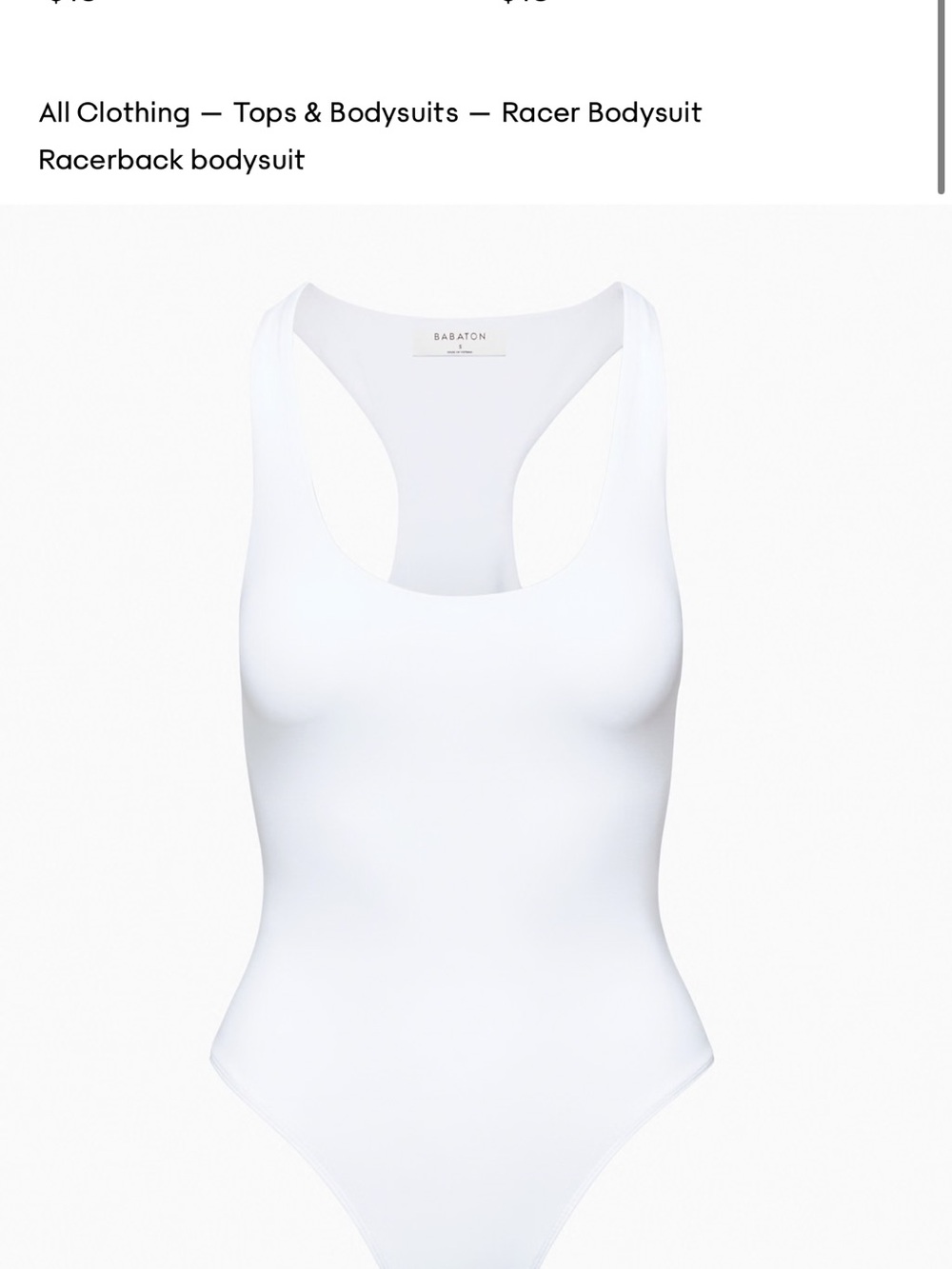 Aritzia Racerback Scoop Neck Bodysuit - Black - Picture 8 of 8